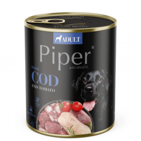 Piper Adult Dog храна за кучета с риба треска и домати, 800 г